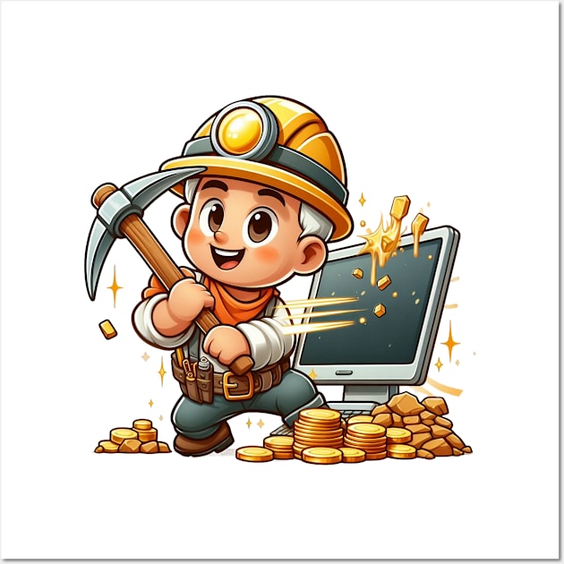 Crypto Miner Wall Art by Dmytro